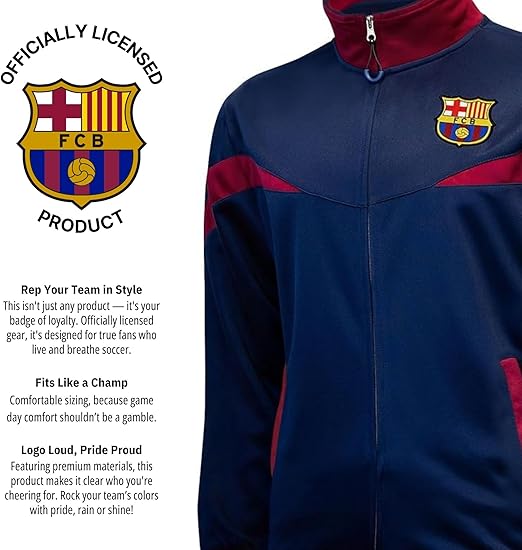 【早い者勝ち】FC Barcelona トラックジャケット XL 新品タグ付き バルセロナ トラックジャケット FC Barcelona Track Jacket# | Blue